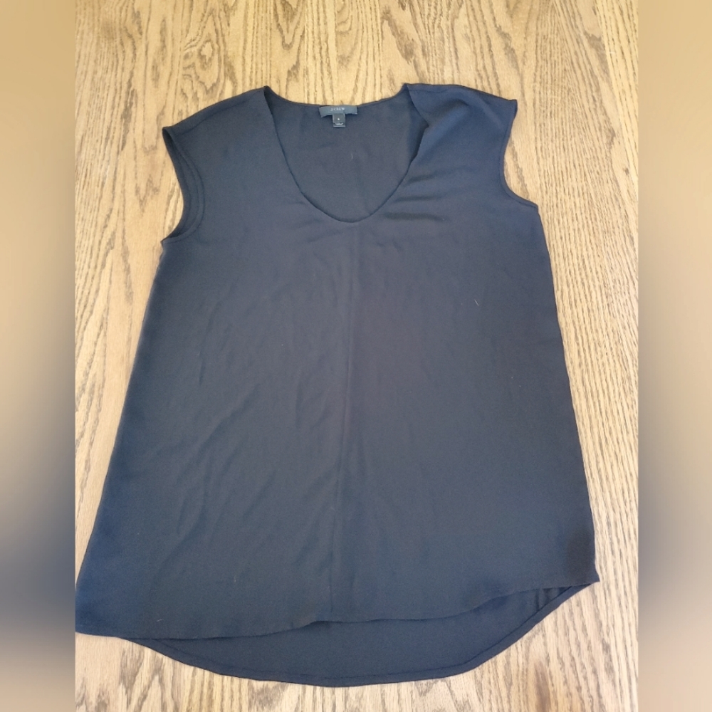 J. Crew size 2 sheer black tank.